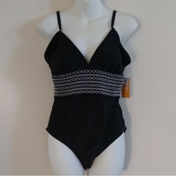 Kona Sol One Piece Swim Suit Black Size Large - Picture 15 of 15